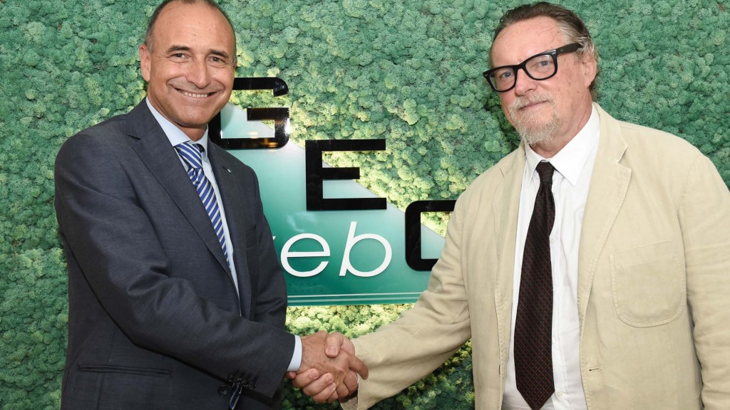 Marco Nardini (a sinistra), nuovo presidente Geoweb e Antonio Bottaro (a destra), nuovo ad