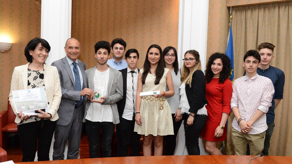 Un momento della premiazione