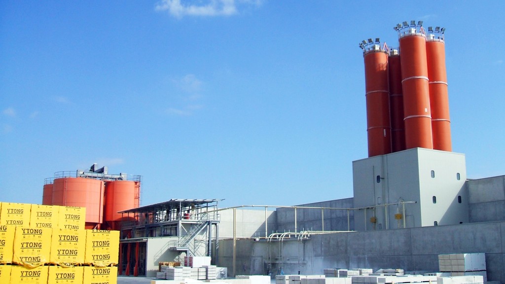 Lo stabilimento produttivo Ytong a Pontenure (PC)
