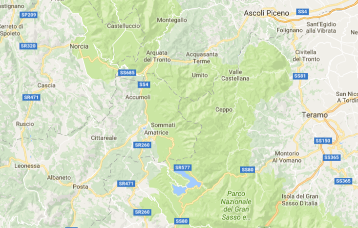 sisma centro italia